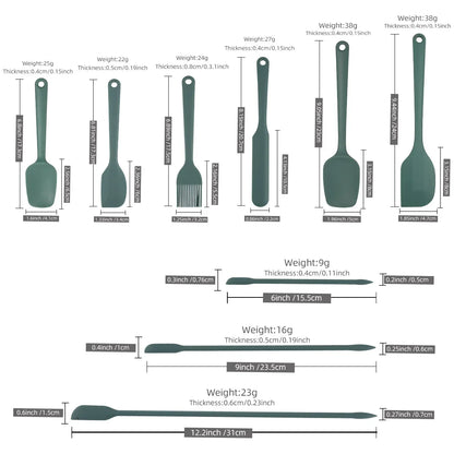 Silicone bakgerei set 6 of 9 delen