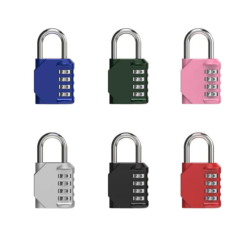 Hangslot met sleutel zinklegering zwart zilver