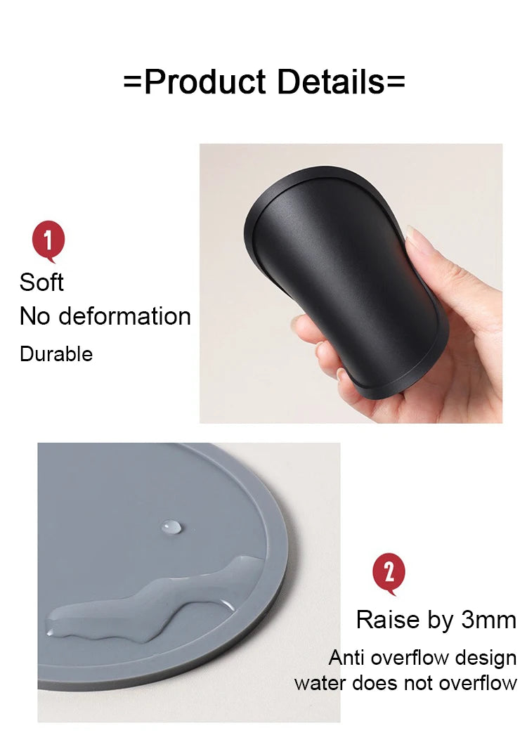 Onderzetters siliconen 6 stuks Ø10 cm