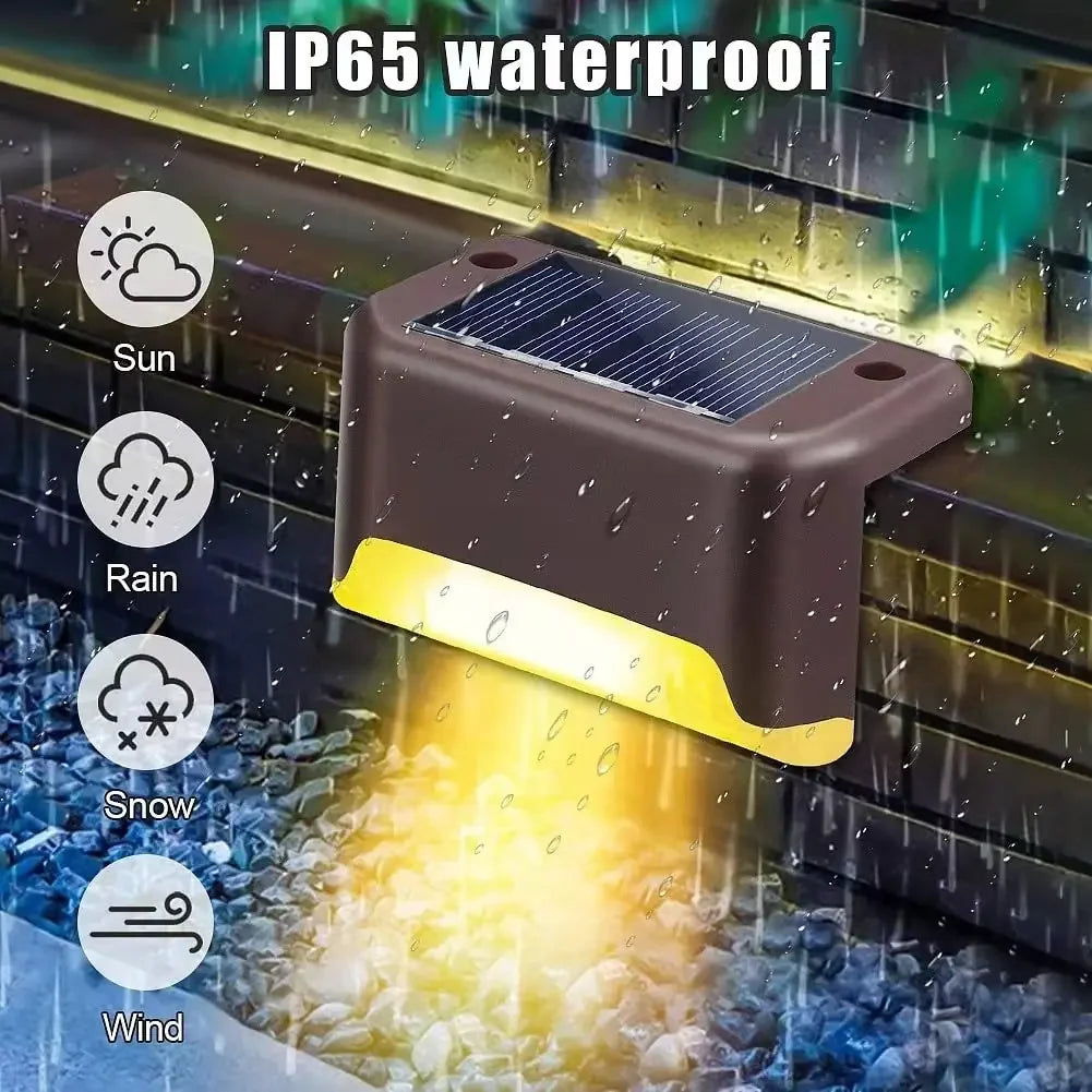 Solar LED Buitenlampen Set Waterdicht voor Paden en Trappen