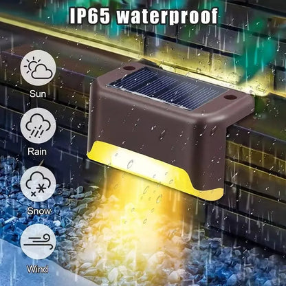 Solar LED Buitenlampen Set Waterdicht voor Paden en Trappen