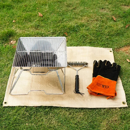 Hittebestendige glasvezel mat voor kampvuur en barbecue