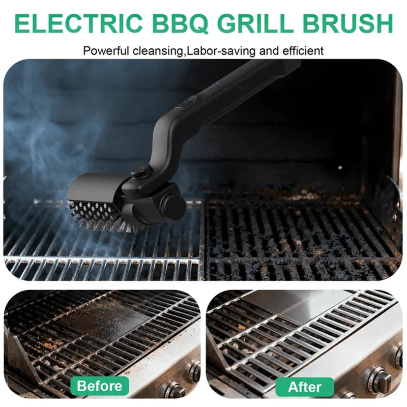 Elektrische grillborstel 3 snelheden 180° verstelbaar