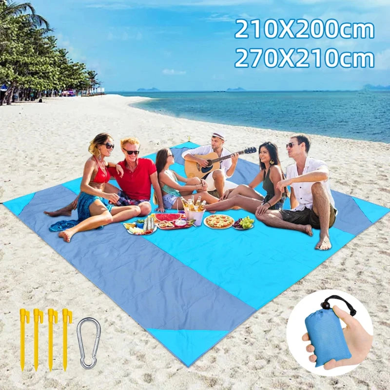 Strandmat extra groot waterdicht zandvrij