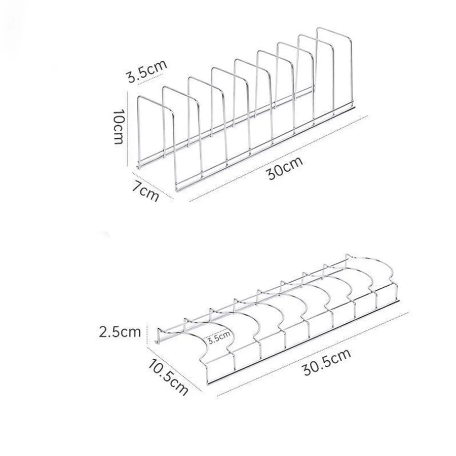Stainless Steel Dish Rack Plates and Bowls