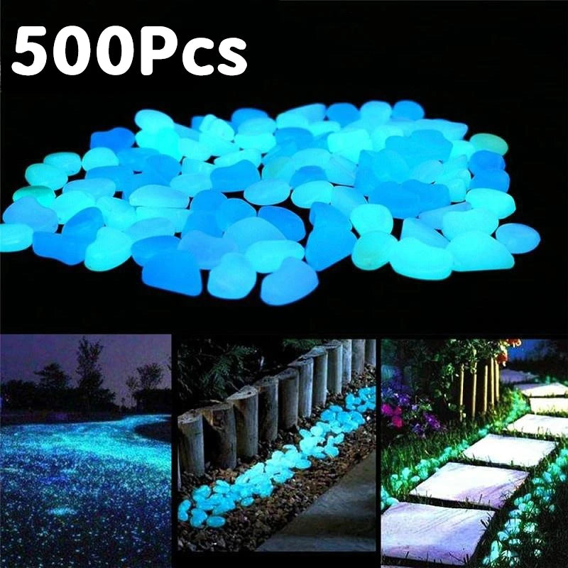 Decoratiestenen glow in the dark tuin aquarium