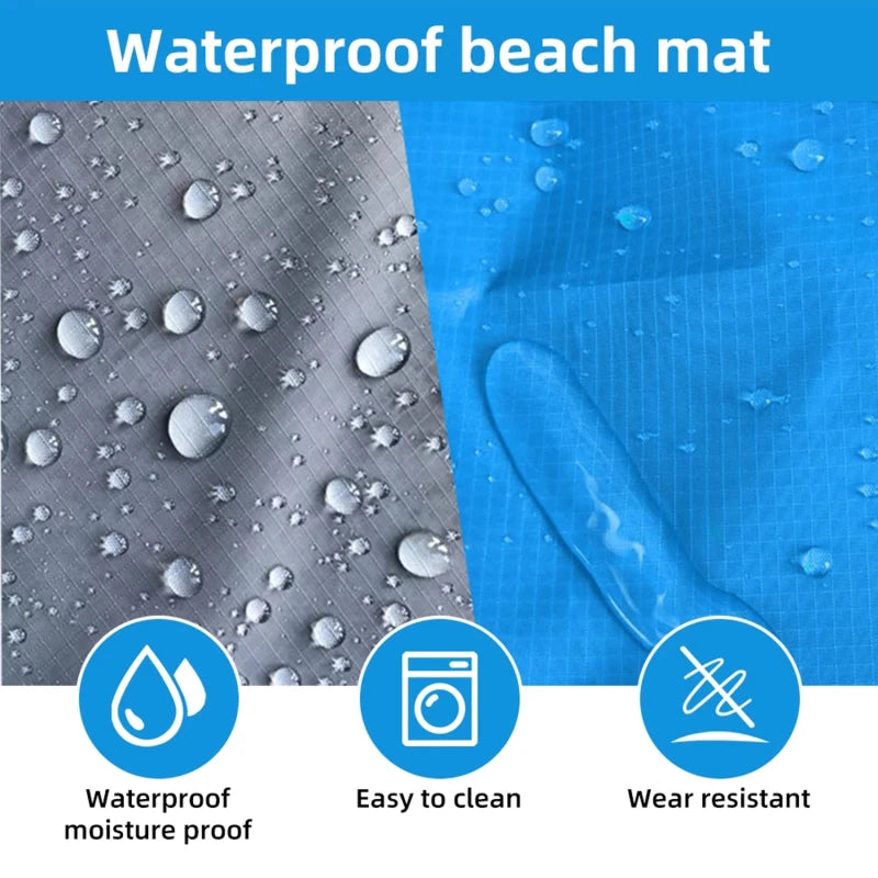 Strandmat extra groot waterdicht zandvrij