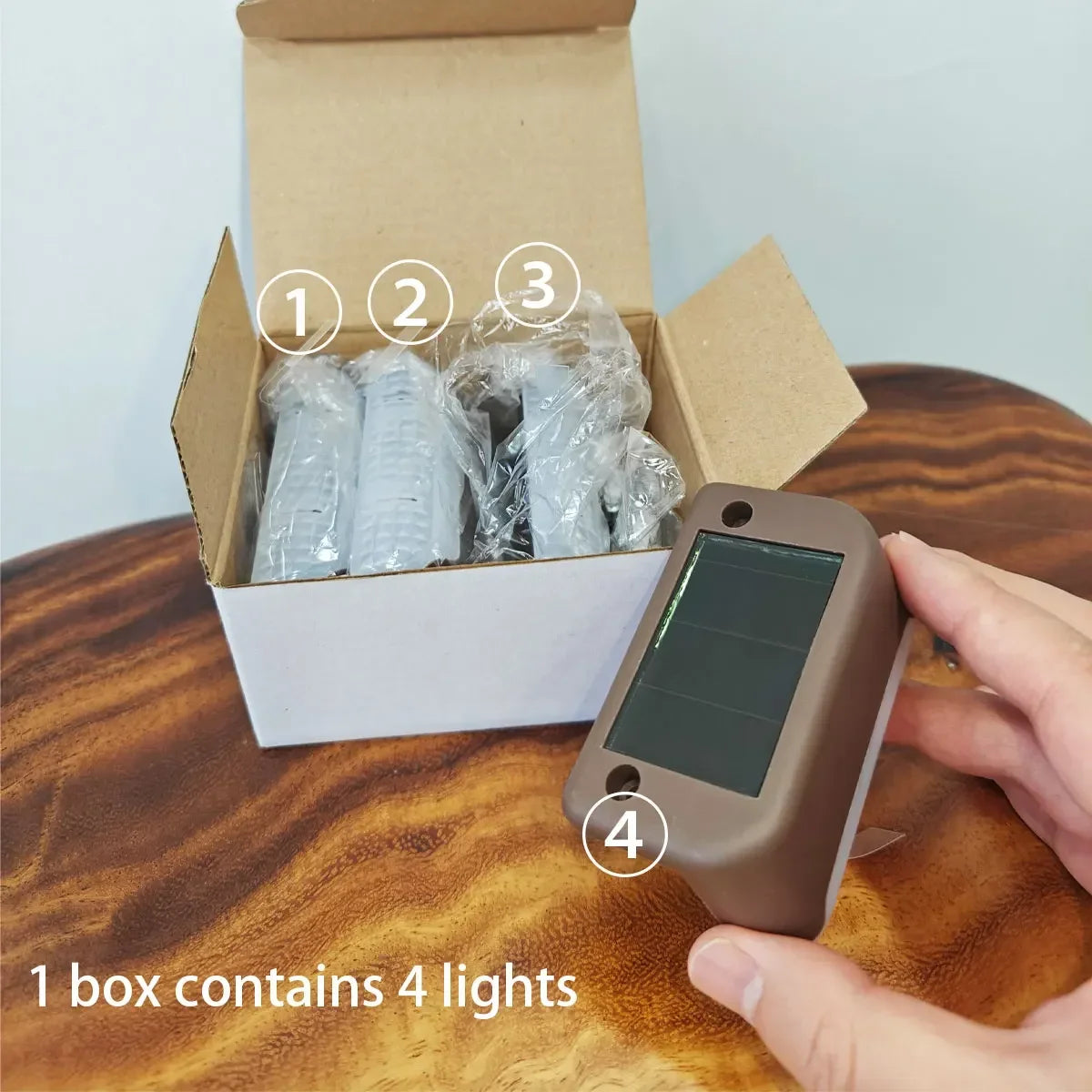 Solar LED Buitenlampen Set Waterdicht voor Paden en Trappen