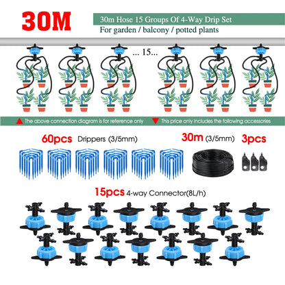 MUCIAKIE 4/2-Wegen Druppel Irrigatiesysteem