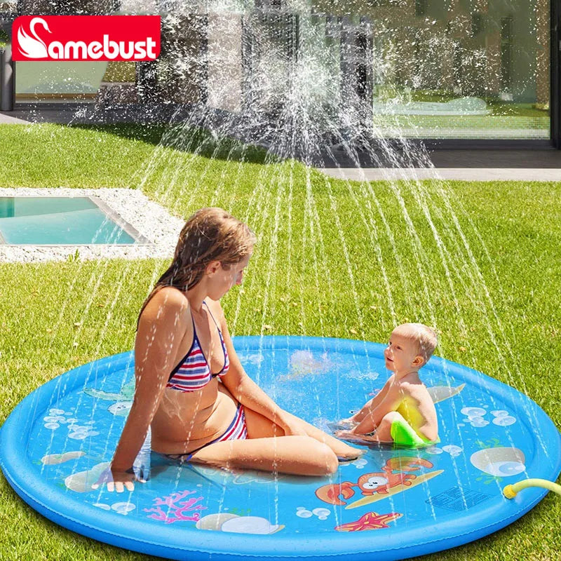 Inflatable Sprinkler Play Mat for Outdoor Water Fun
