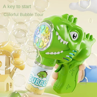 Dinosaurus Bubbelmachine met Licht | Automatisch | 6 Openingingen