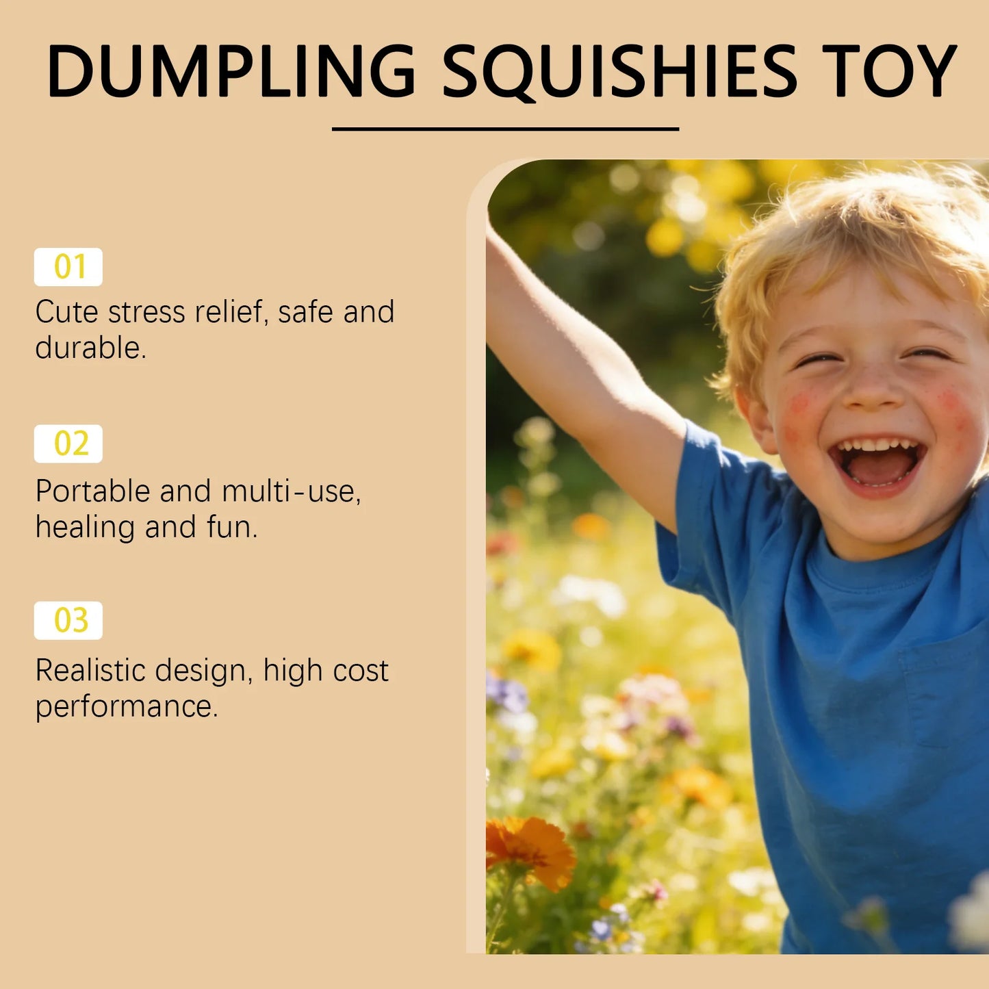 Squishy knijpspeeltje dumpling