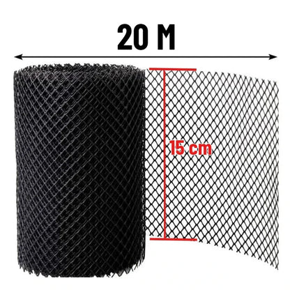 Gootgaas bladstopper 6m 20m HDPE