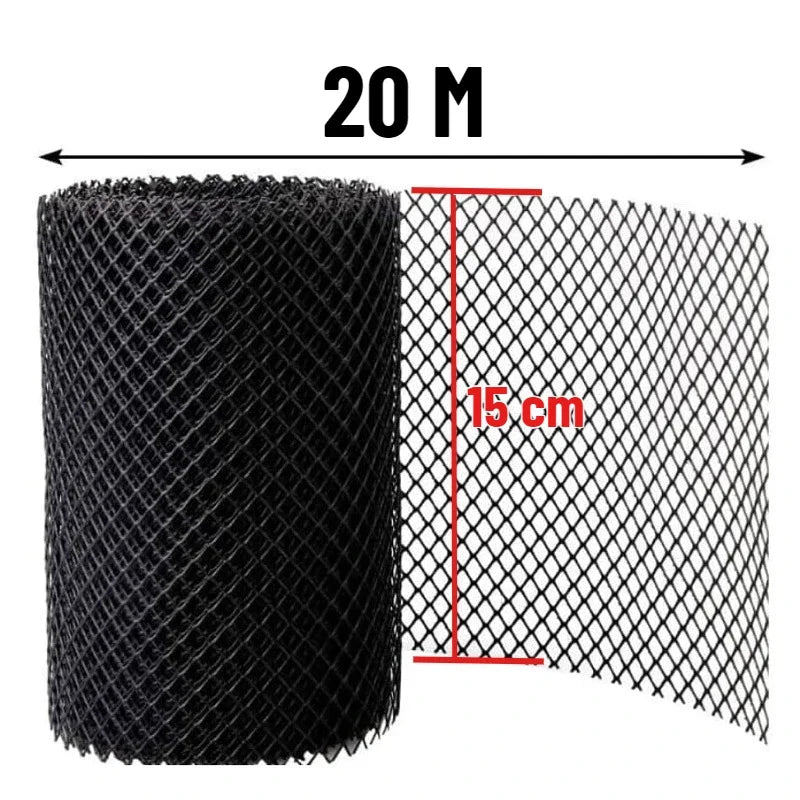 Gootgaas bladstopper 6m 20m HDPE