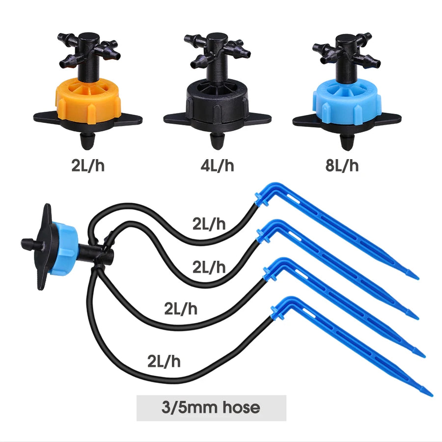 Irrigatiesysteem potplanten 8L druppel sprinkler
