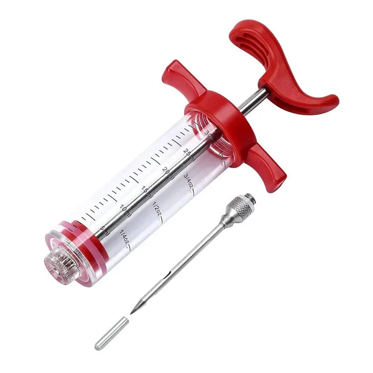 Vlees marinade injector 3 rvs naalden