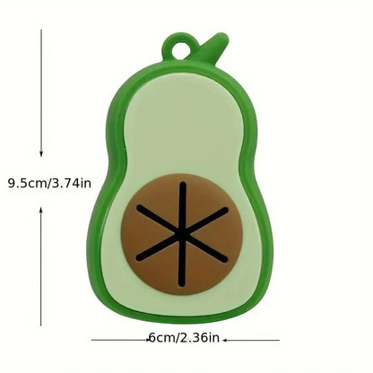 Hondenpoepzakjeshouder avocado met riemclip