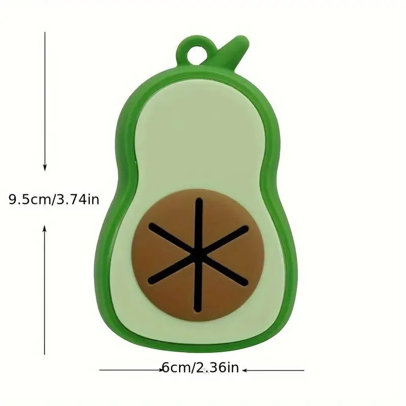 Hondenpoepzakjeshouder avocado met riemclip