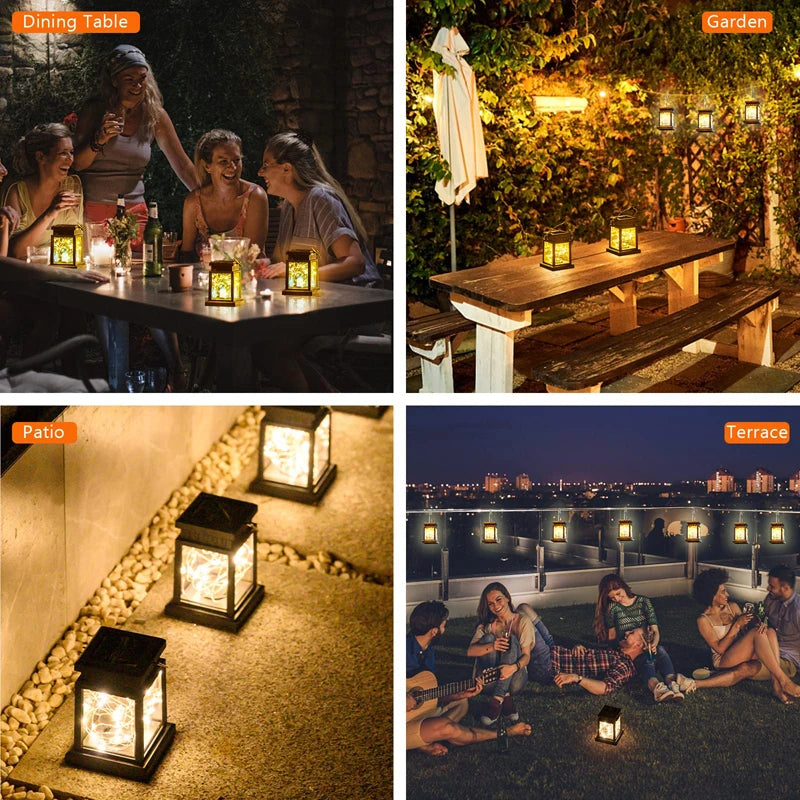 Solar LED lantaarn voor tuin terras balkon