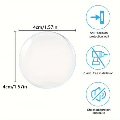 Transparante siliconen deurknop muurbeschermer