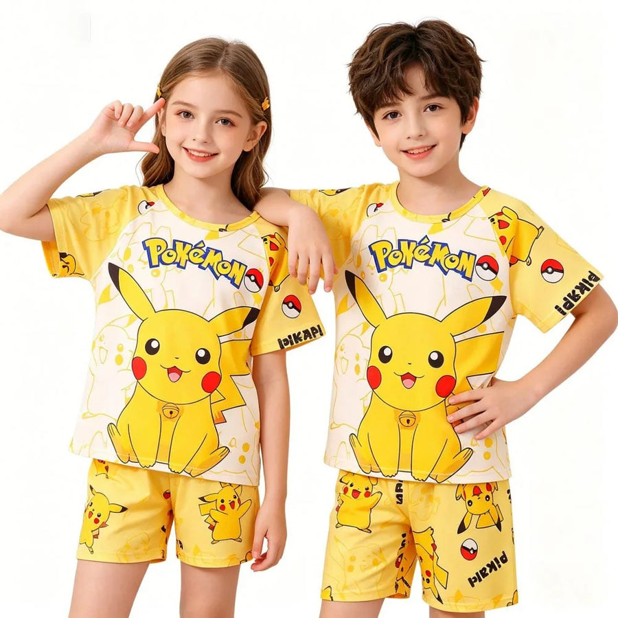 Kinder pyjama set korte mouw Pikachu polyester