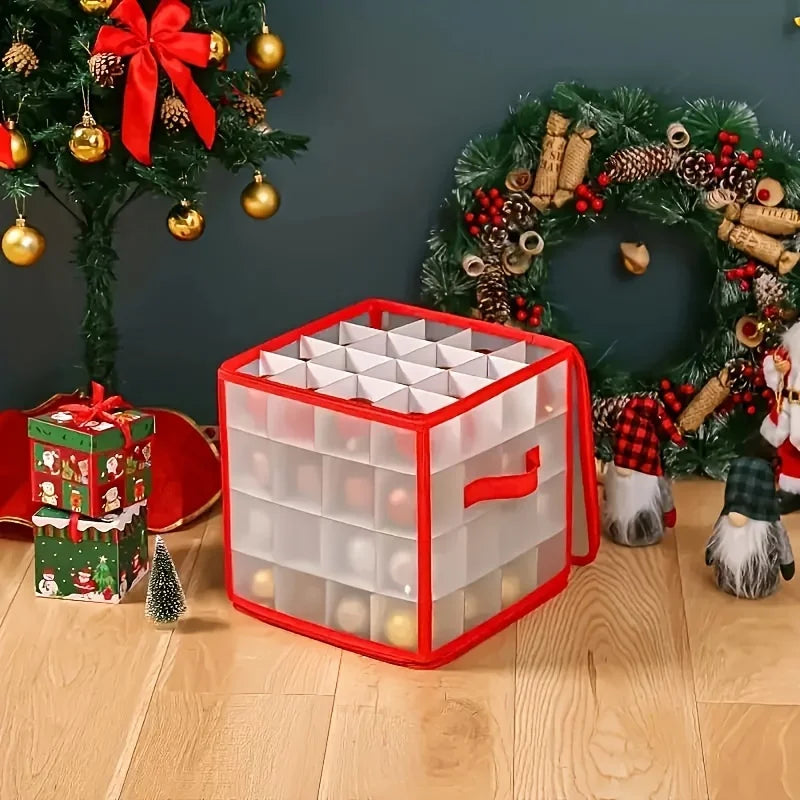 Opbergdoos kerstballen 27L kunststof opvouwbaar