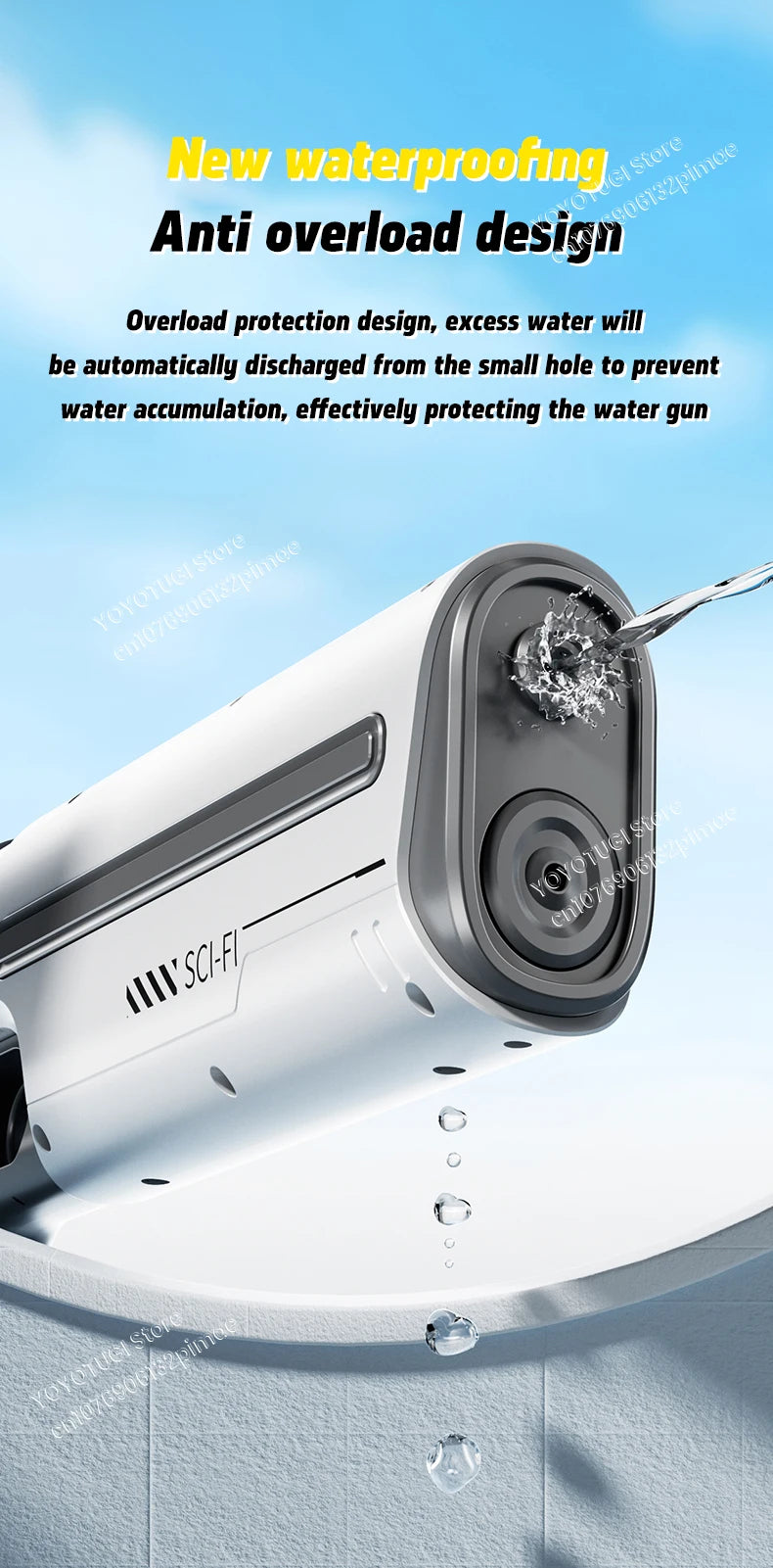 Fully Automatic Electric Water Gun with Large Capacity