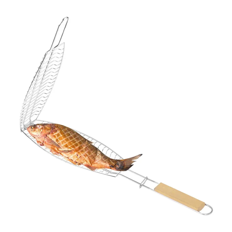 Grillmand metaal non-stick voor vis groenten