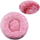 Huisdierbed rond pluche machinewasbaar Ø40-90 cm