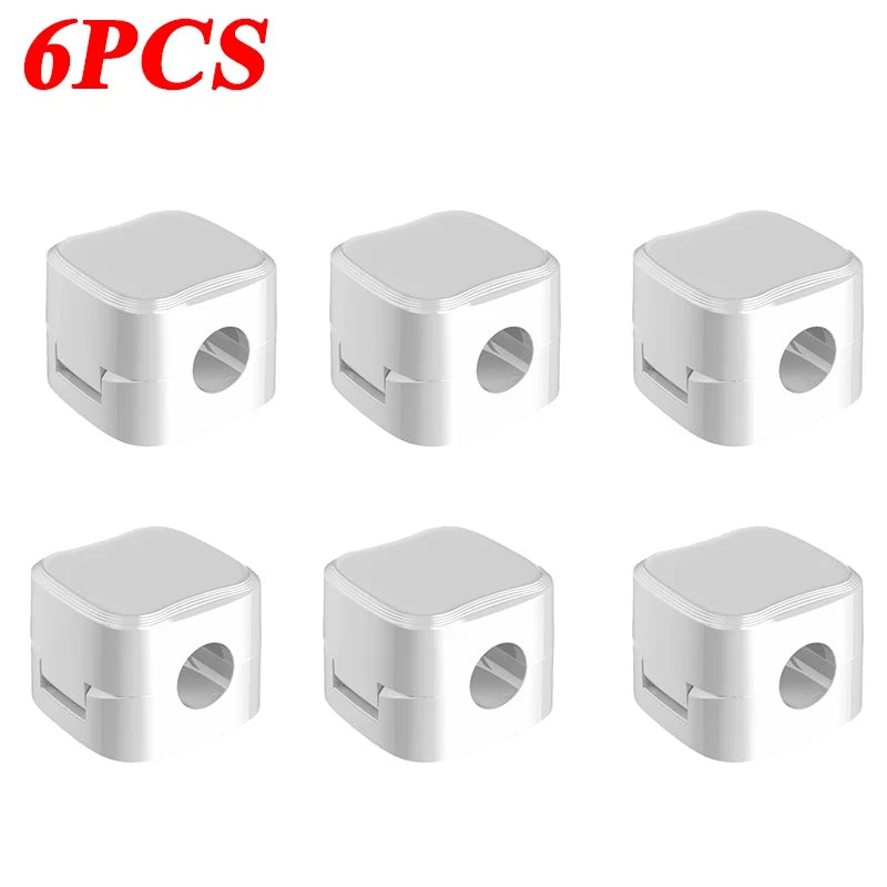 Cable clip with adhesive for desk and wall