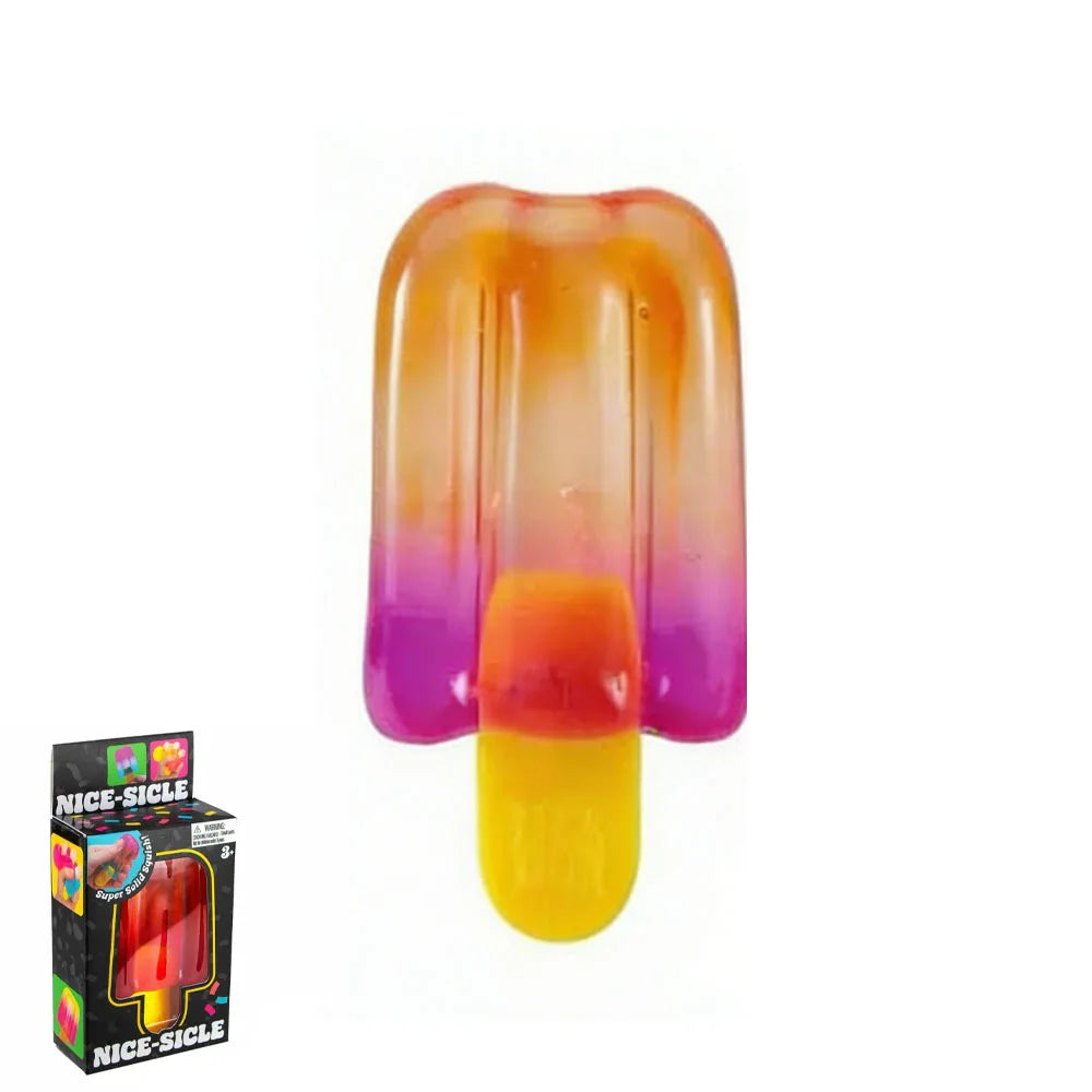 Squishy fidget speeltje ijshoorntje 10.5x6x2.3 cm