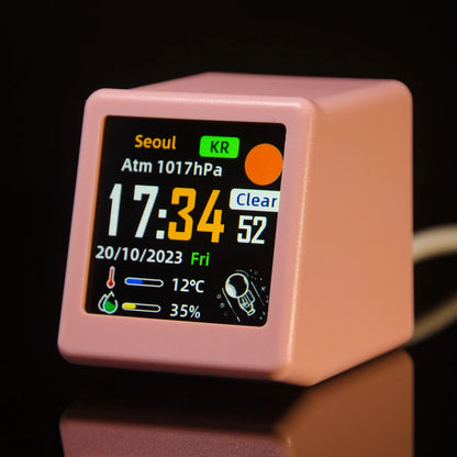 Compacte Digitale Bureauklok met Achtergrondverlichting