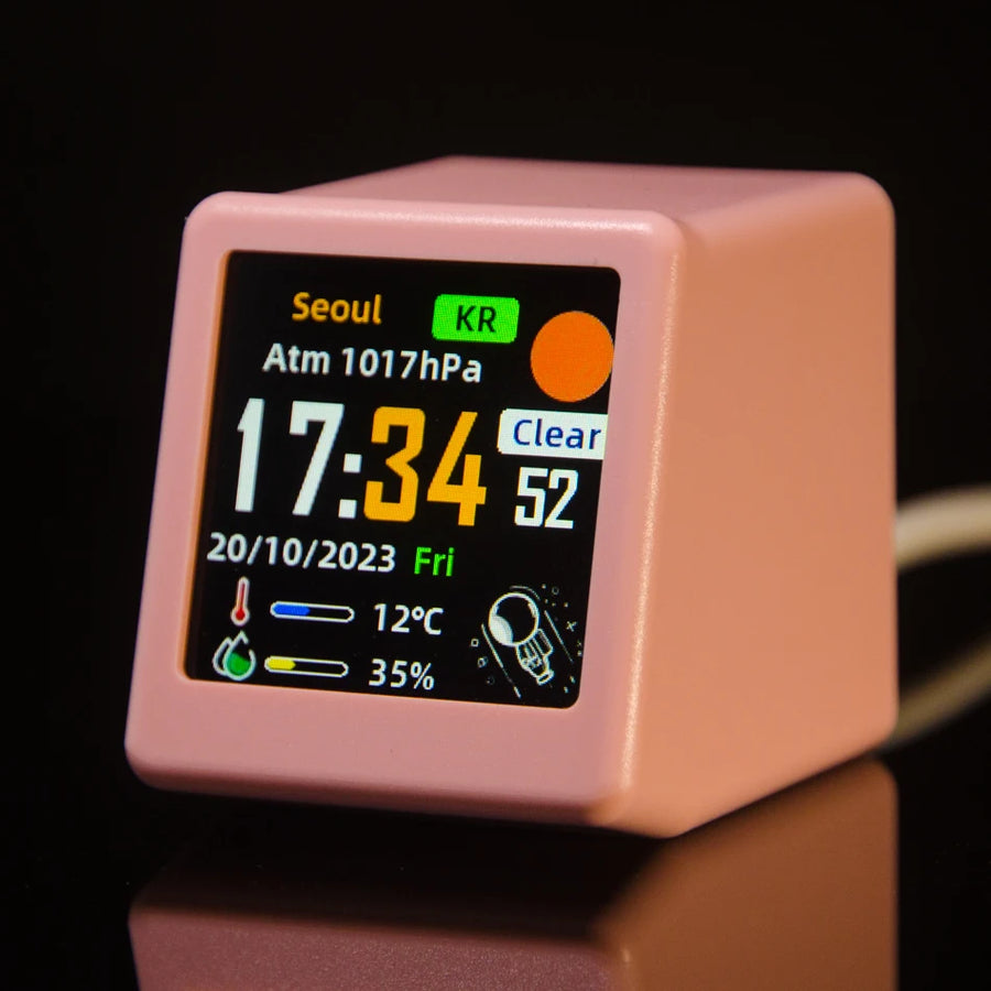 Bureauklok digitaal 45x35x40 mm met achtergrondverlichting
