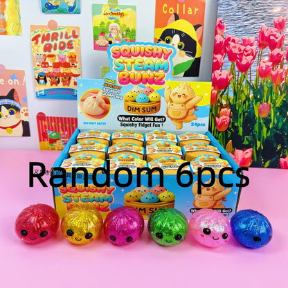 Squishy Glitter Dumpling met bewaardoos