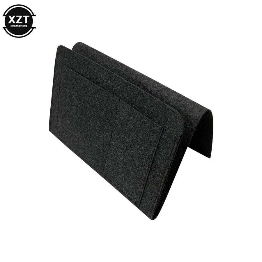 Felt Bedside Organizer for Phone and Magazine