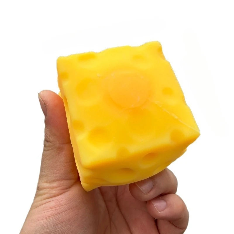 Squishy kaasblokje fidget toy