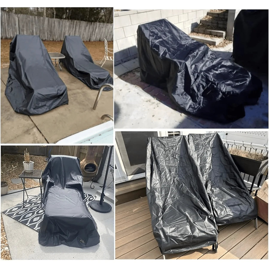 Loungestoelhoes zwart 210D