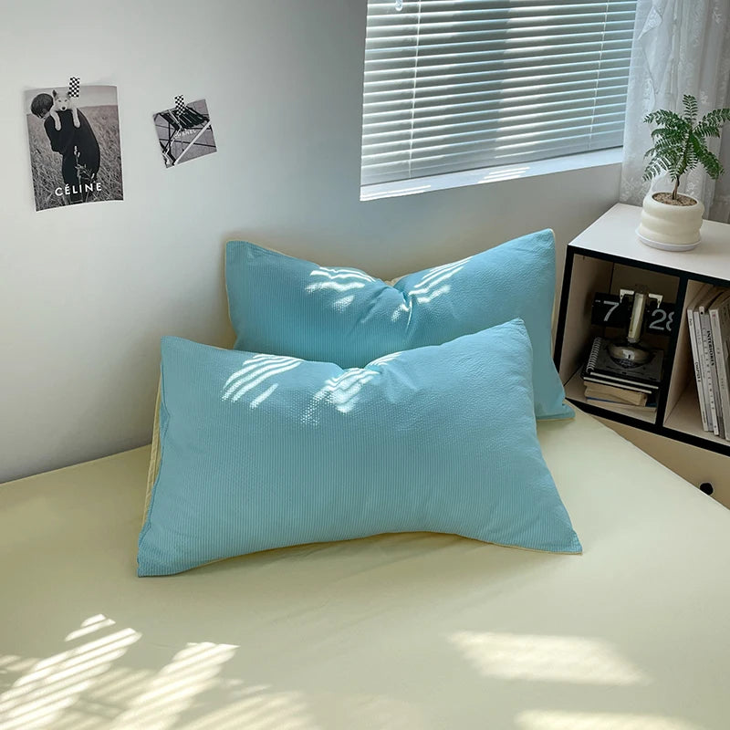 Dekbedovertrekset microfiber 3-delig met rits
