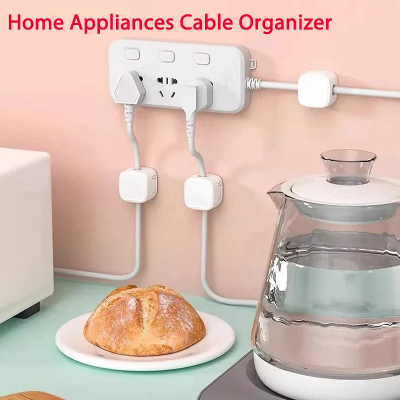 Cable clip with adhesive for desk and wall