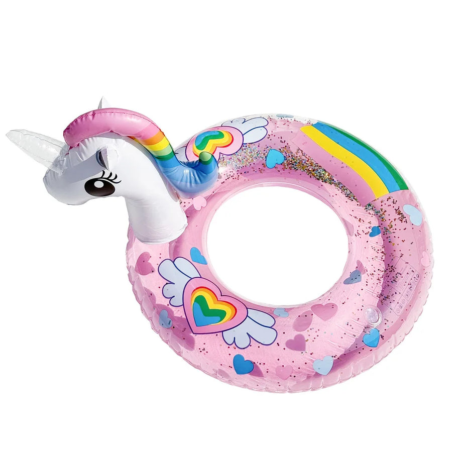 Inflatable Swim Ring Unicorn Flamingo