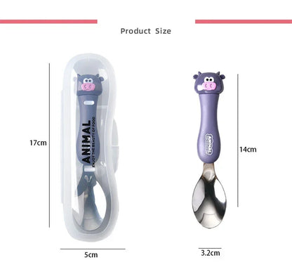 Kinderbestek Cartoon Dier Set