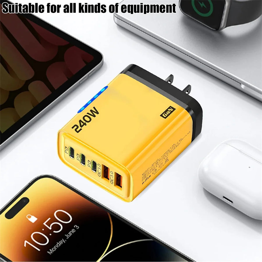 120W USB C  snellader EU stekker