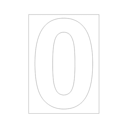 Zelfklevende Vuilnisbak Nummersticker