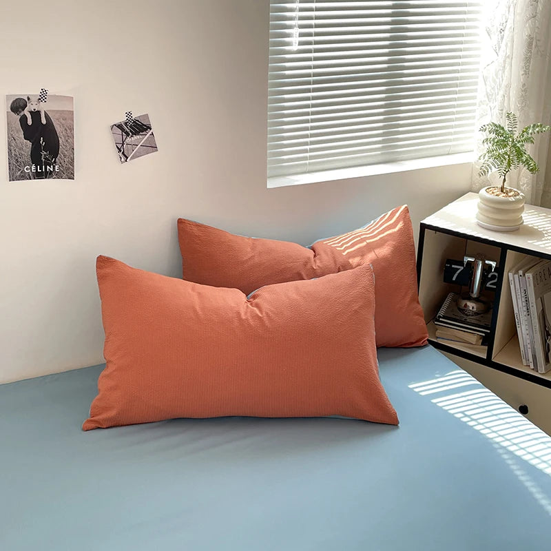 Dekbedovertrekset microfiber 3-delig met rits