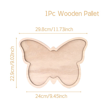 Houten serveerblad paashaas met vakken