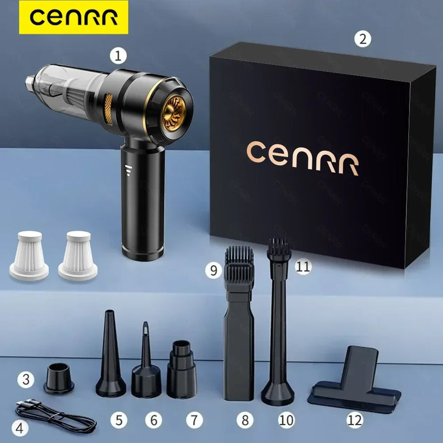 Compact Cordless Handheld Vacuum Cleaner for Car and Home