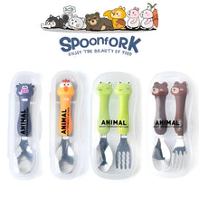 Kinderbestek Cartoon Dier Set