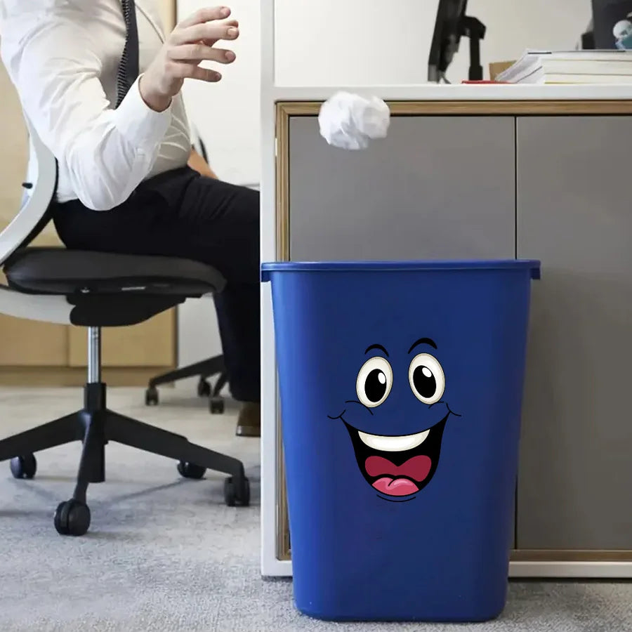 Smiley Gezicht Wandstickers Set - Waterafstotend, Verwijderbaar