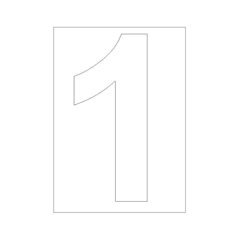 Zelfklevende Vuilnisbak Nummersticker