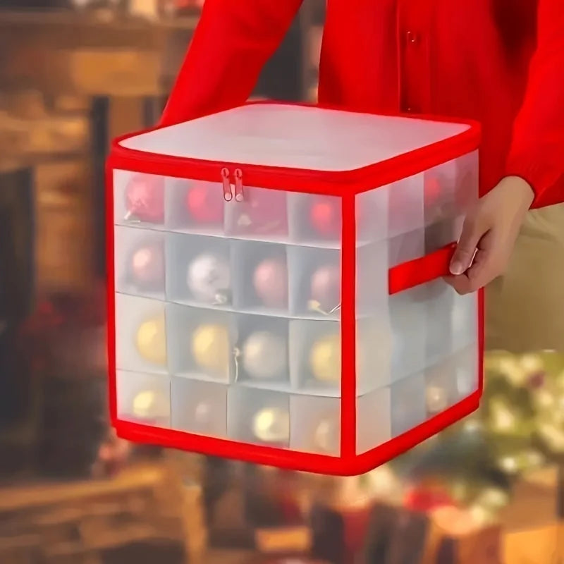 Opbergdoos kerstballen 27L kunststof opvouwbaar